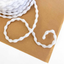 Tiny 3/8" Bump Chenille for Retro Crafts in Snow White ~ 1 yd.
